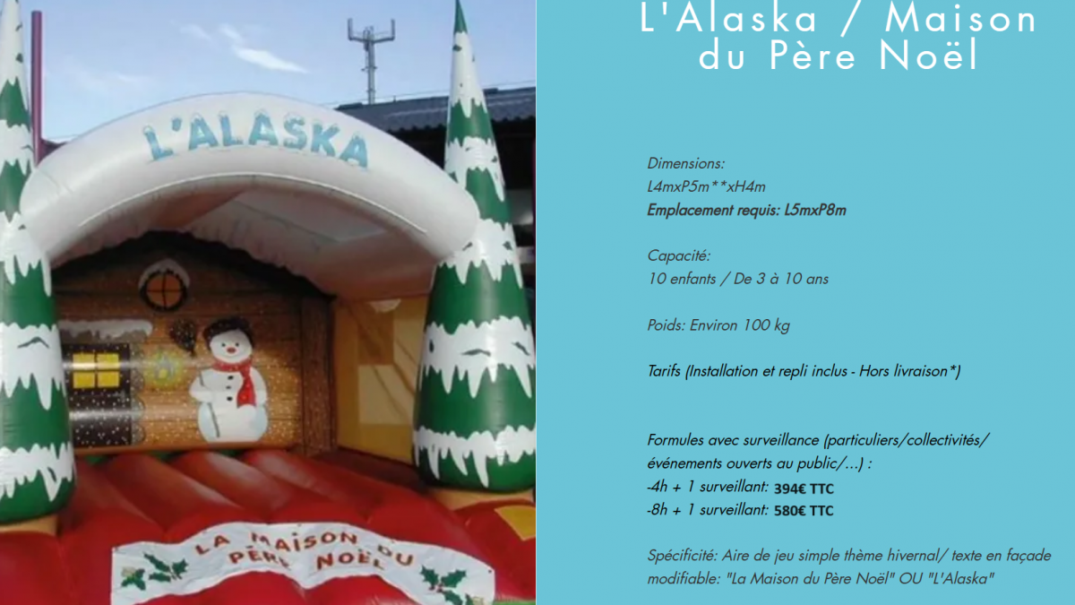 Maison du pere noel ou l alaska